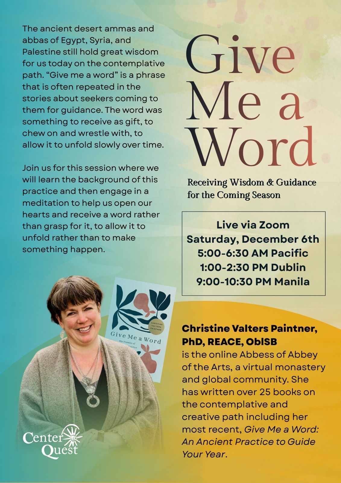 Give Me a Word: Receiving Wisdom and Guidance for the Coming Season